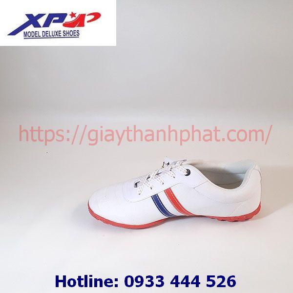 Giày vải đá bóng XP TP11 màu trắng đế đỏ